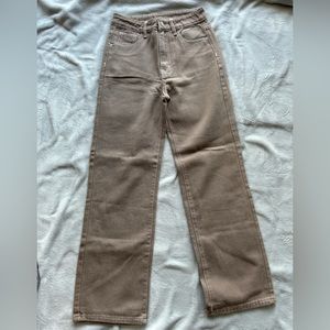 SHEIN Brown Wide Jeans. Size: XS Good condition